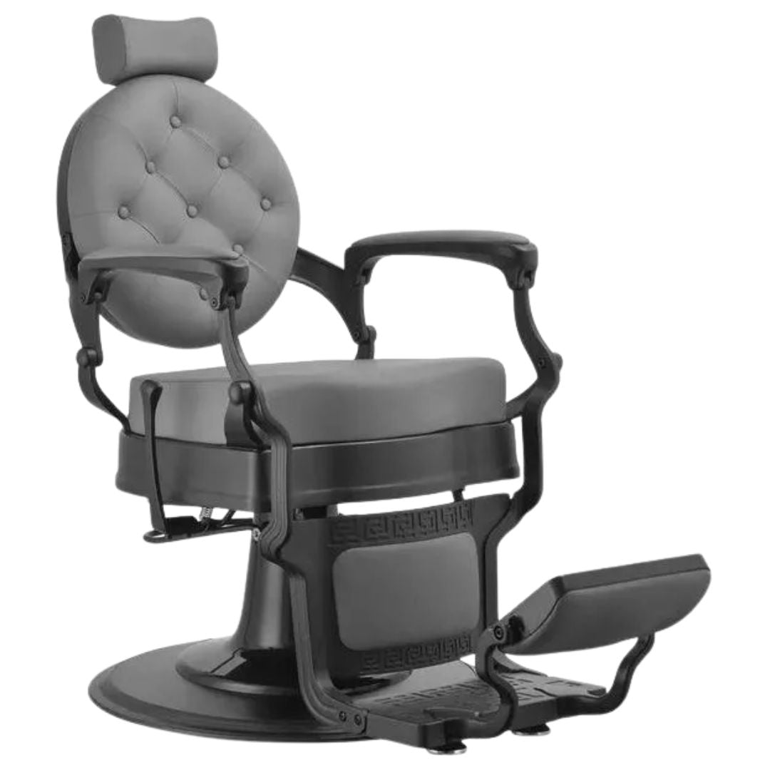 Cadeira de Barbeiro BUZZ BLACK GREY prosalon mobiliario de cabeleireiro e barbeiro