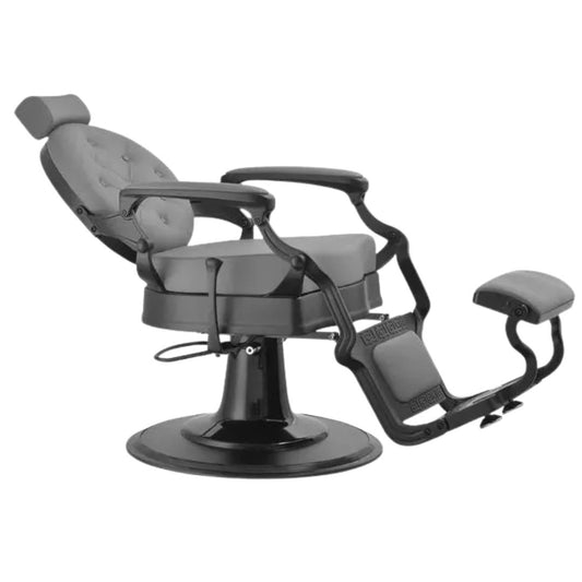 Cadeira de Barbeiro BUZZ BLACK GREY prosalon mobiliario de cabeleireiro e barbeiro