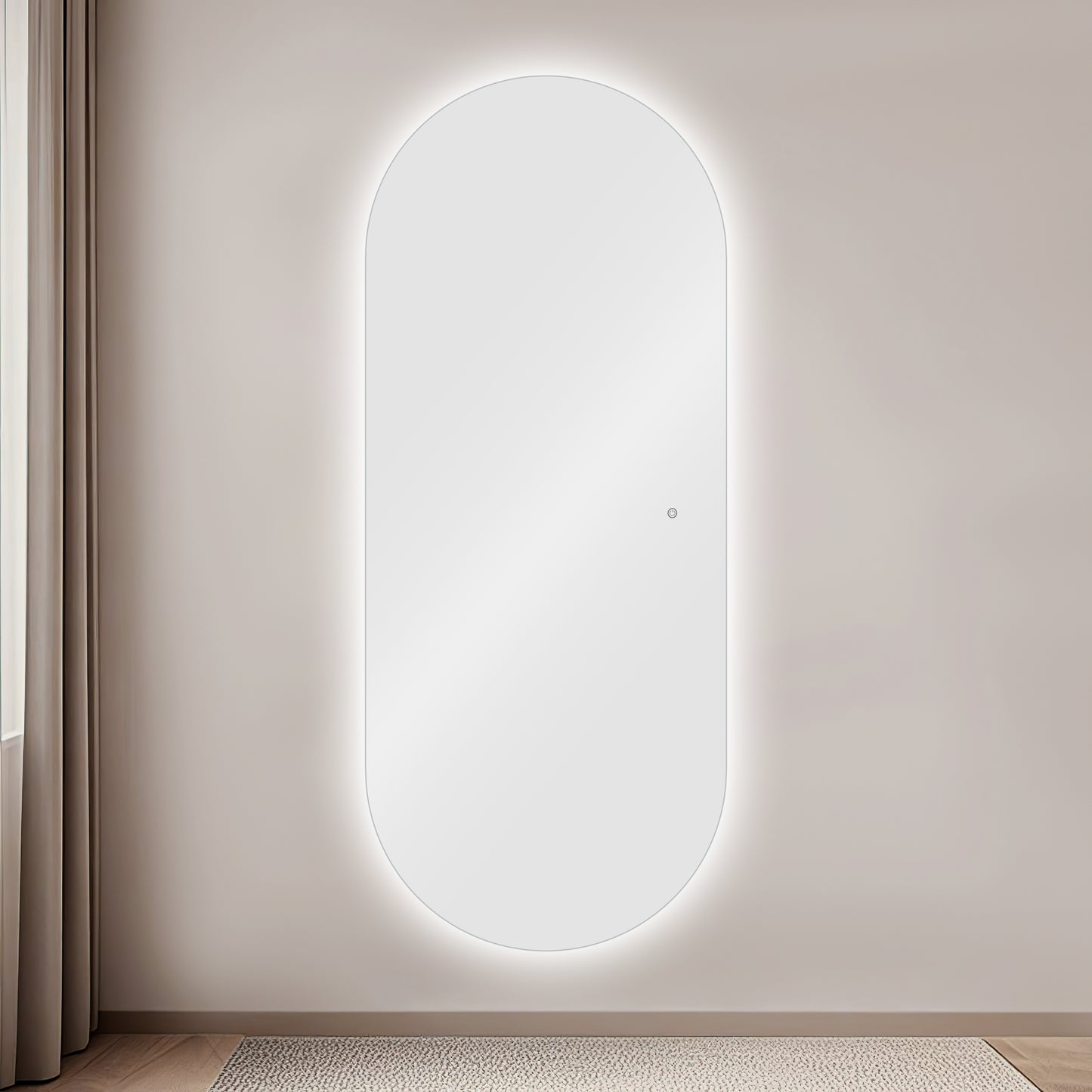 Espeho Oval com Led IRIS prosalon mobiliario de cabeleireiro e barbeiro 