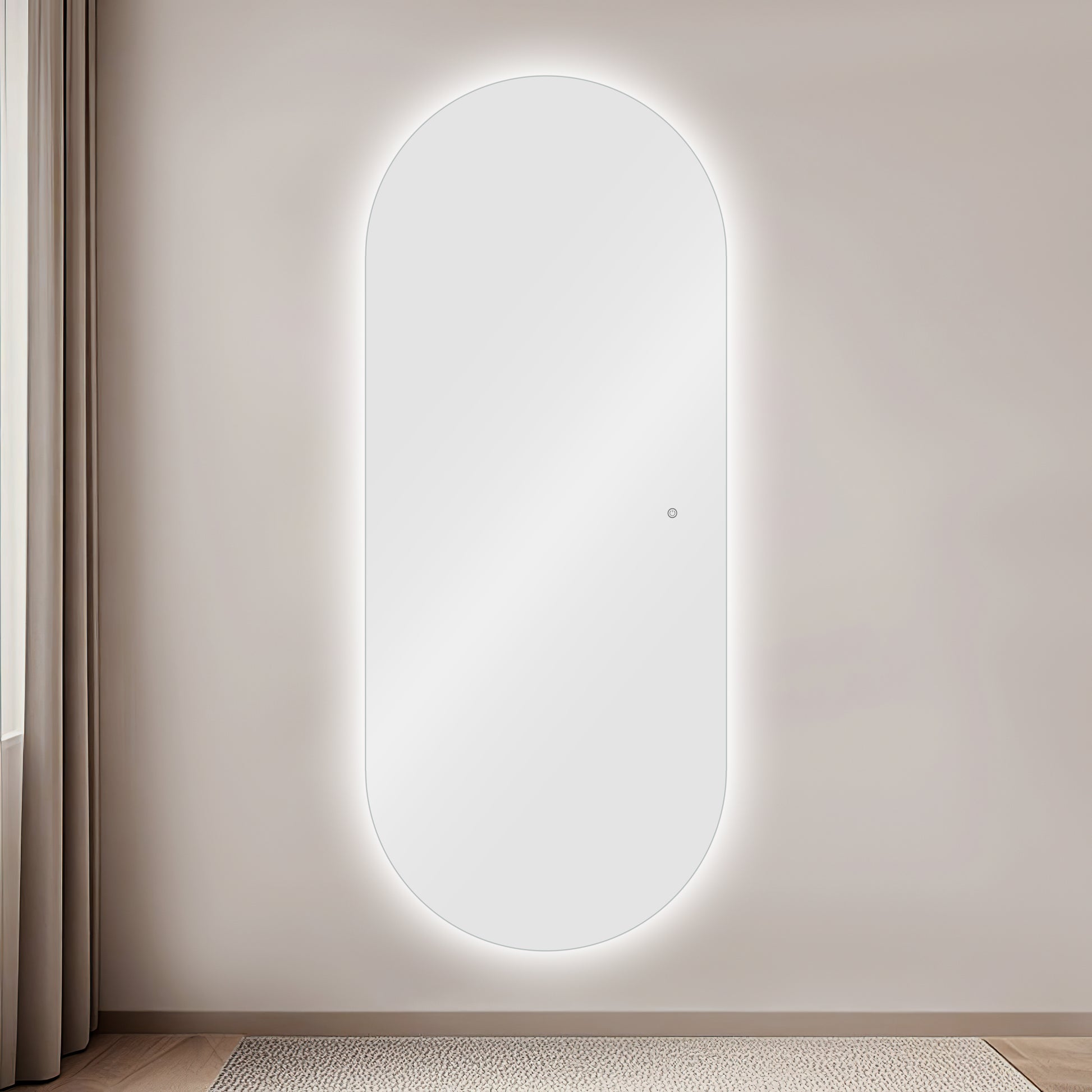 Espeho Oval com Led IRIS prosalon mobiliario de cabeleireiro e barbeiro 