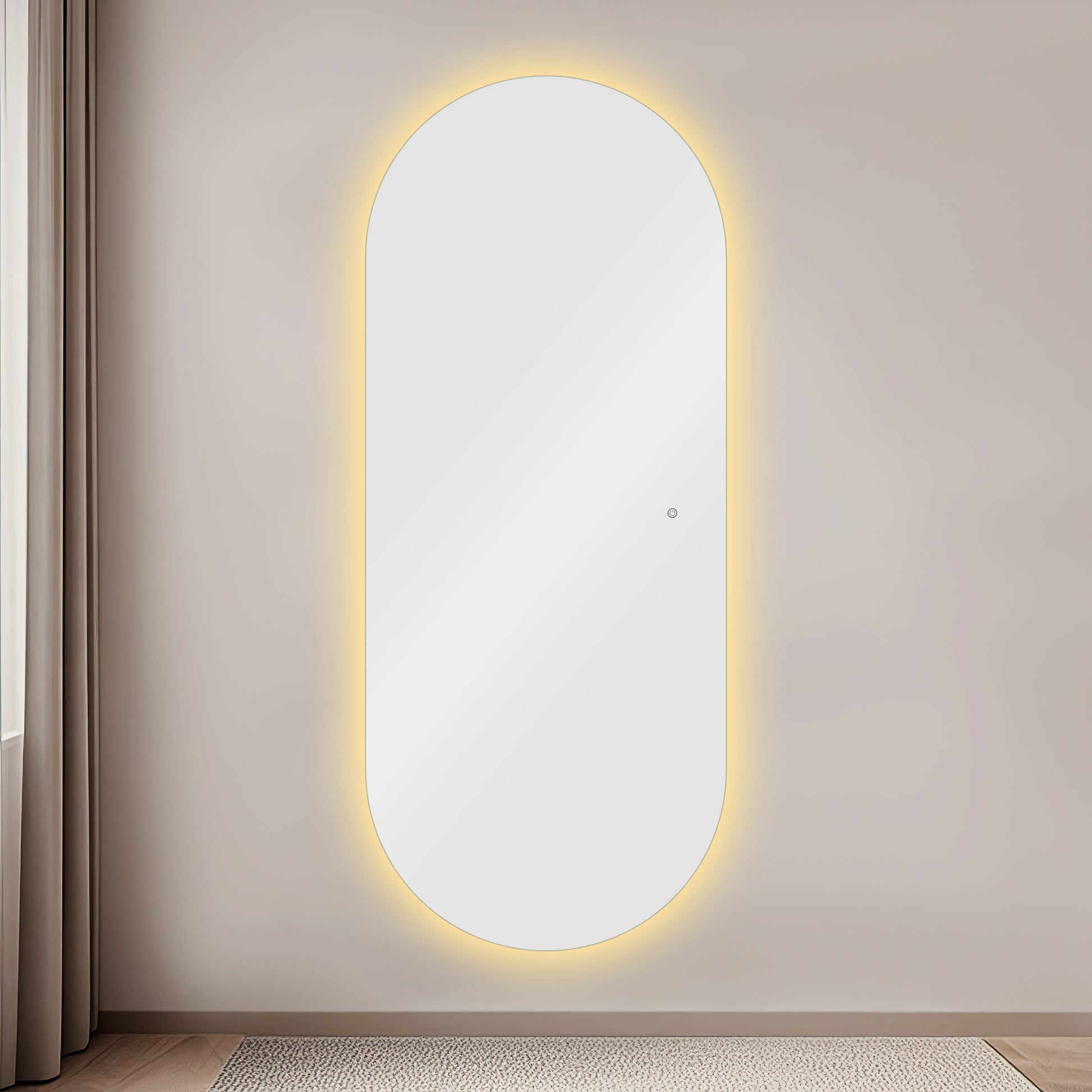 Espeho Oval com Led IRIS prosalon mobiliario de cabeleireiro e barbeiro 