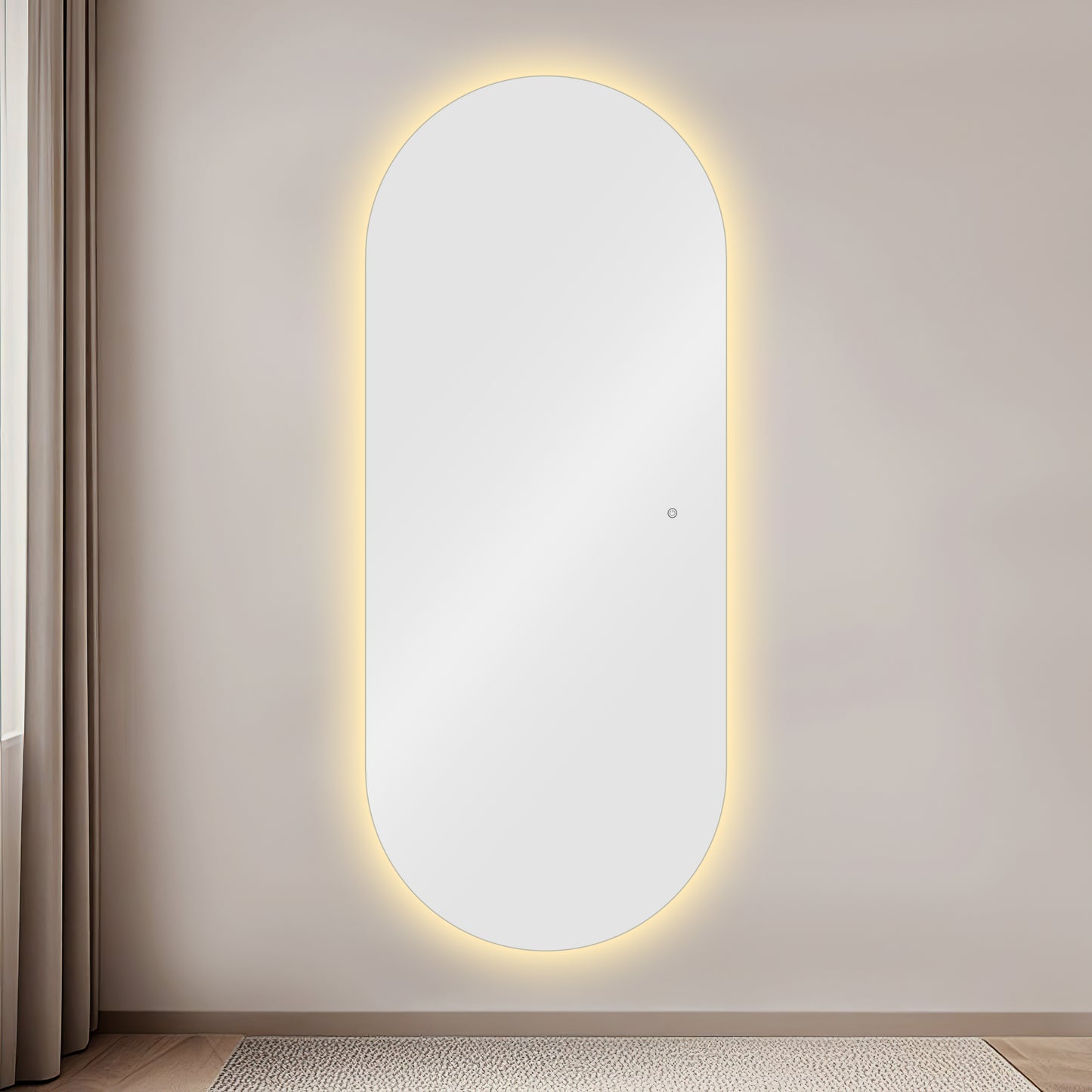 Espeho Oval com Led IRIS prosalon mobiliario de cabeleireiro e barbeiro 