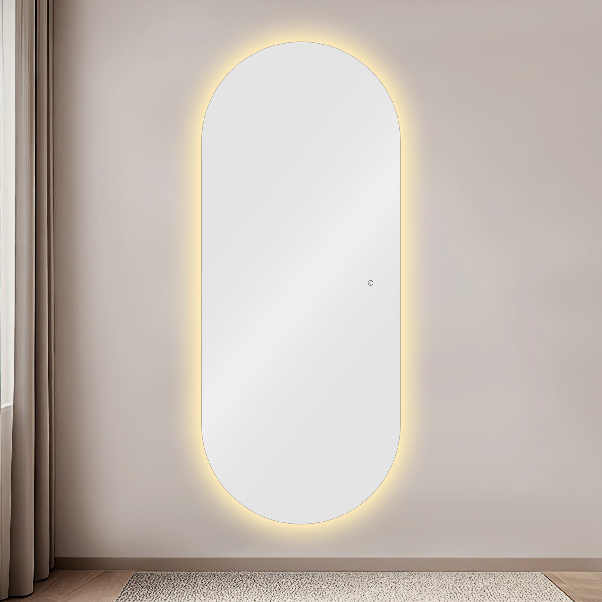 Espeho Oval com Led IRIS prosalon mobiliario de cabeleireiro e barbeiro 