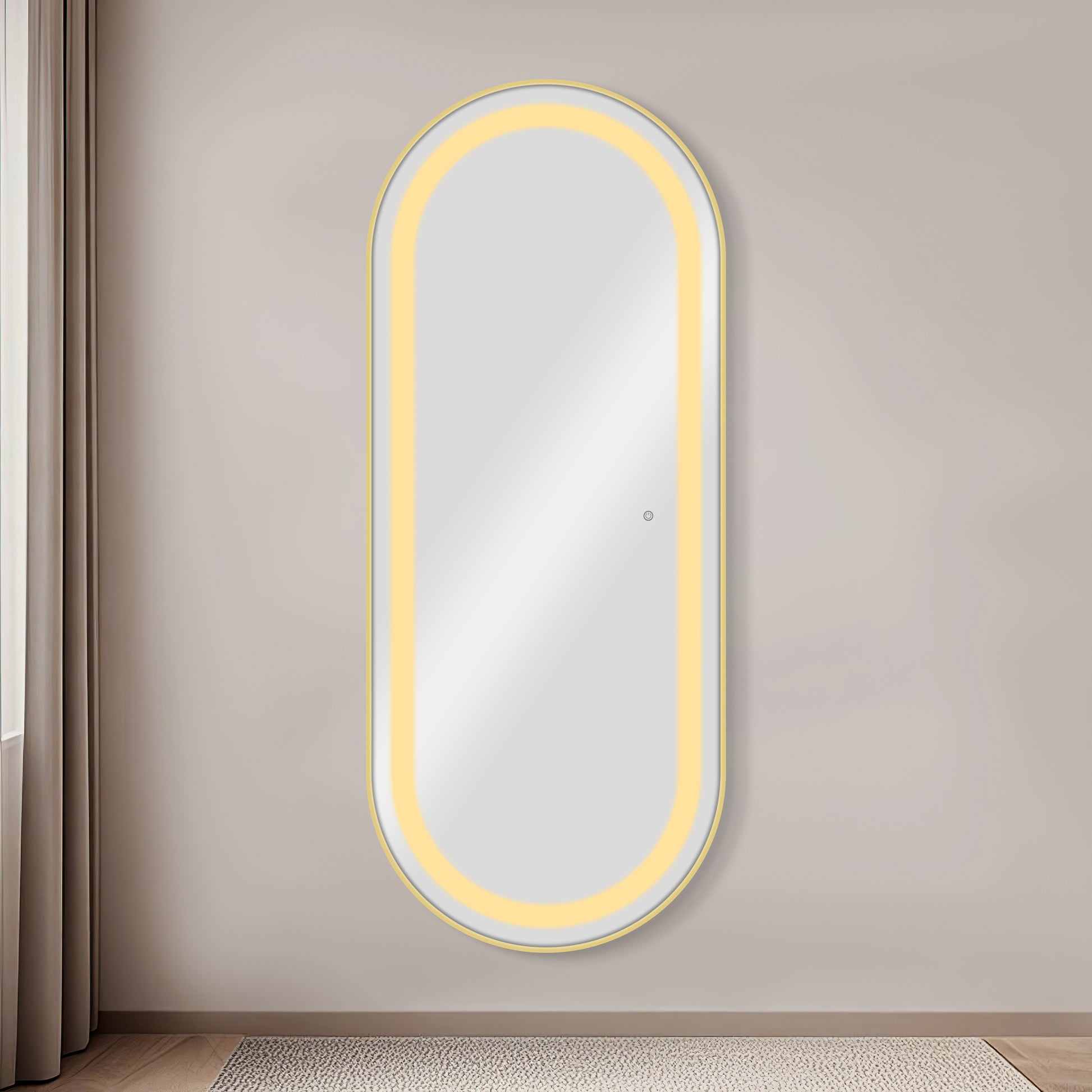 Espelho DOURADO com LED BLIS GOLD prosalon mobiliario de cabeleireiro e barbeiro