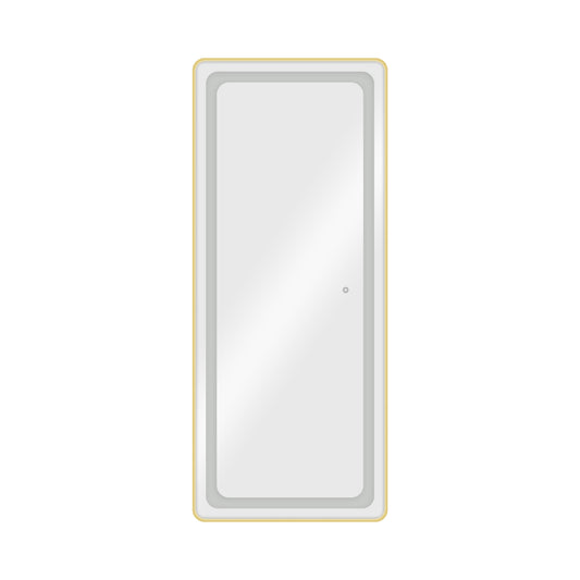 Espelho dourado com LED LUSH GOLD prosalon mobiliario de cabeleireiro e barbeiro