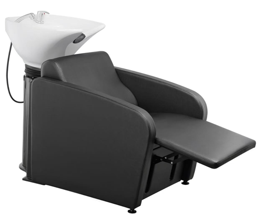 Rampa de Lavagem com Levanta Pés Elétrico MULLET + 2.0 Prosalon mobiliario de cabeleireiro e barbeiro