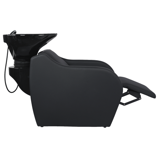 Rampa de Lavagem com levanta pés elétrico e Massagem WISP ROLL Prosalon mobiliario de cabeleireiro e barbeiro