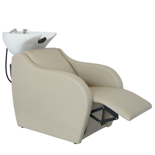 Rampa de Lavagem com levanta pes eletrico WISP POWER + BEIGE Prosalon mobiliario de cabeleireiro e barbeiro