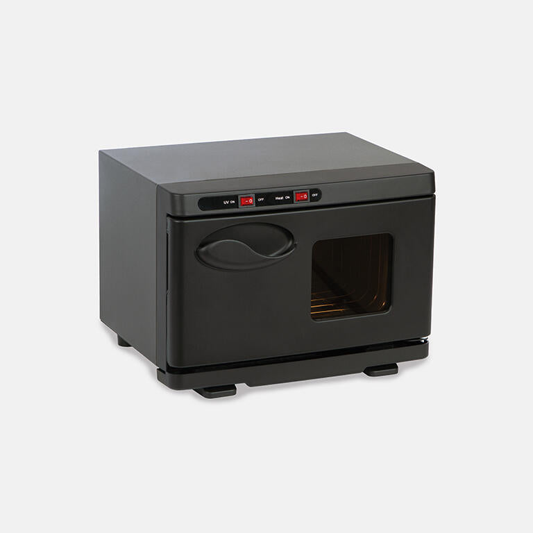 Aquecedor de toalhas compacto PAND Pro Salon, ideal para espaços reduzidos.