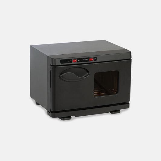 Aquecedor de toalhas compacto PAND Pro Salon, ideal para espaços reduzidos.