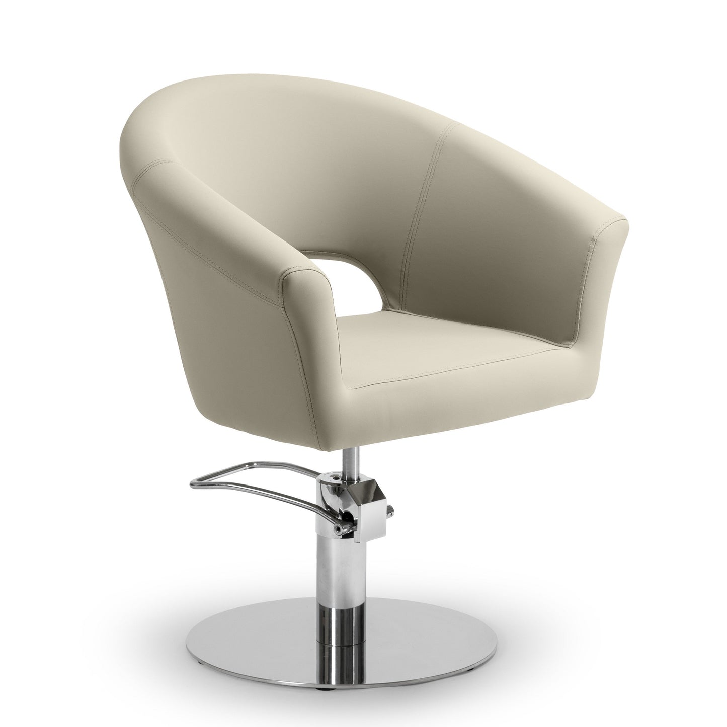 Cadeira de cabeleireiro ARCEL Pro Salon com estofos de alta densidade e conforto.