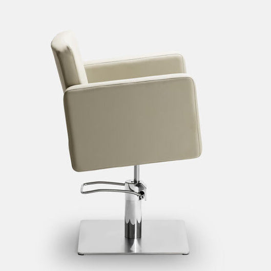 Cadeira de cabeleireiro LERA Pro Salon com base hidráulica e design moderno.