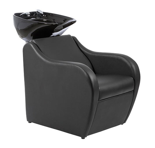 Rampa de lavagem FAID compacta ideal para salões de cabeleireiro e estética com espaço otimizado.