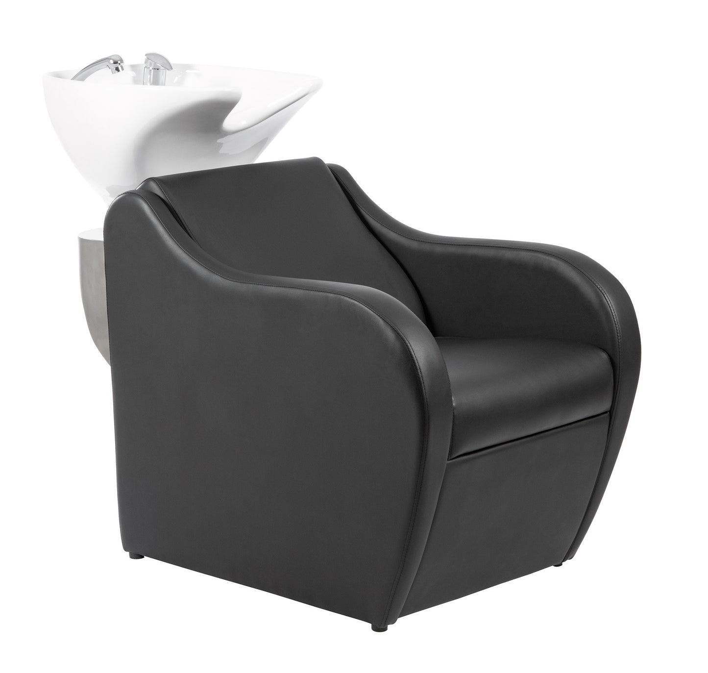 Rampa de lavagem FAID compacta ideal para salões de cabeleireiro e estética com espaço otimizado.