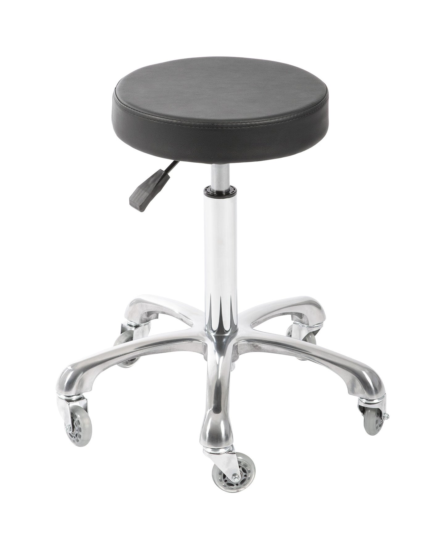 Taburete ergonómico IVVY Pro Salon com ajuste de altura para estética e cabeleireiro.