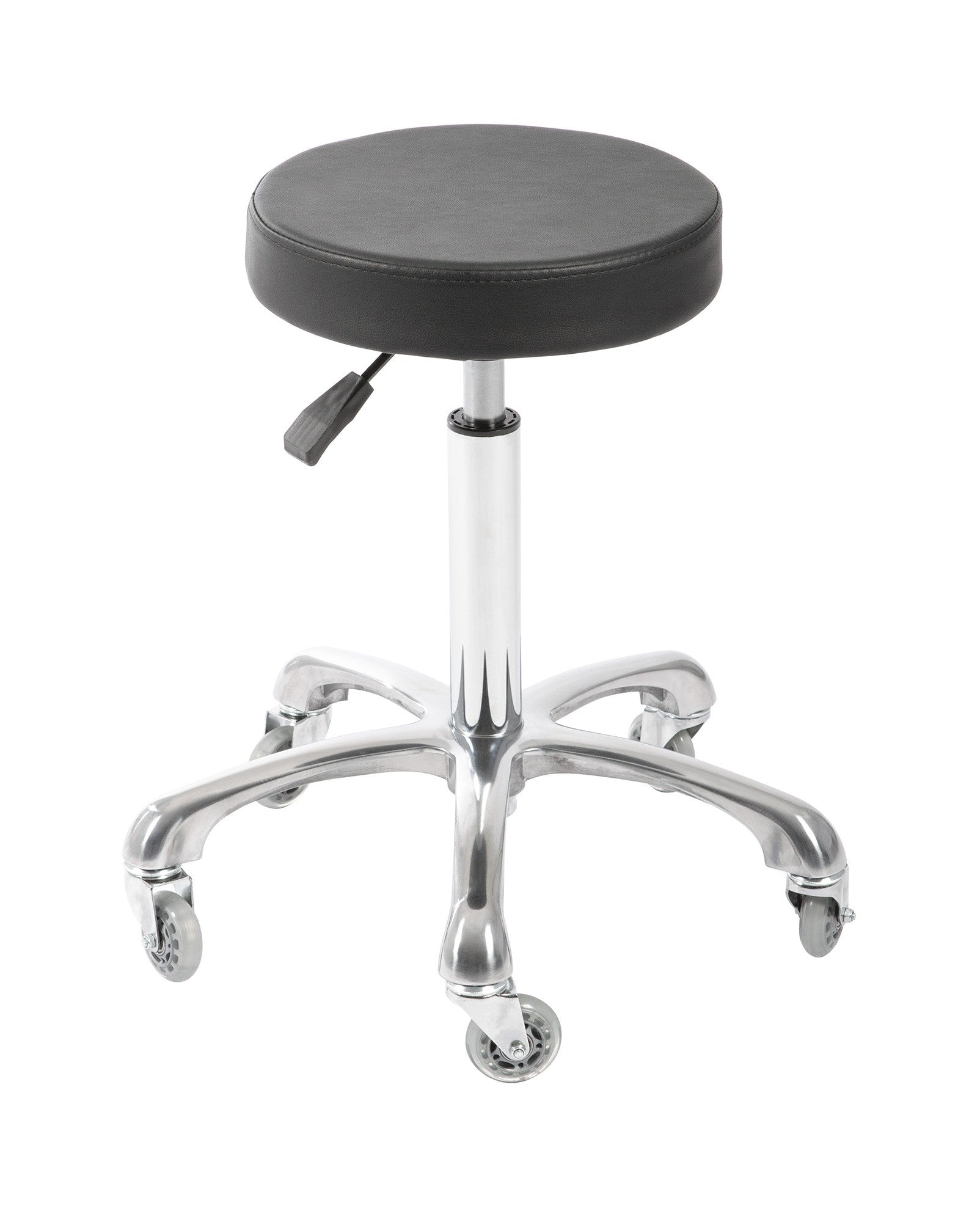 Taburete ergonómico IVVY Pro Salon com ajuste de altura para estética e cabeleireiro.